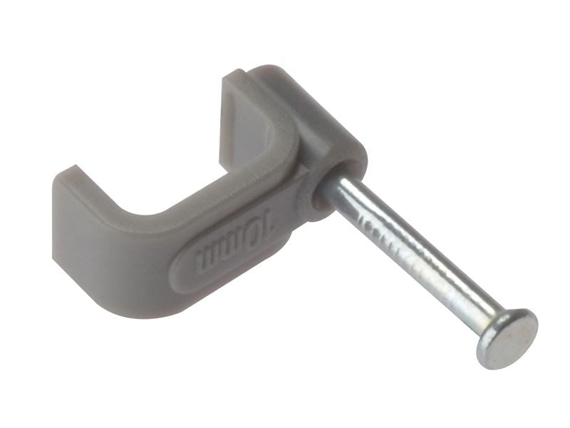Forgefix Cable Clip Flat Grey 2.50mm Box 100 ForgeFix - Dynamic Drive