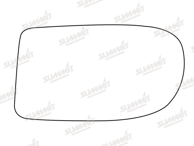 Summit Stick-On Standard Mirror Glass fits Renault Espace Mk2 LHS Summit - Dynamic Drive