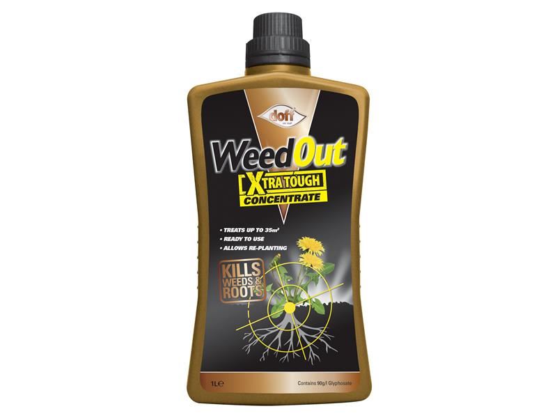 Doff WeedOut Xtra Tough Weedkiller Concentrate 1 litre DOFF - Dynamic Drive