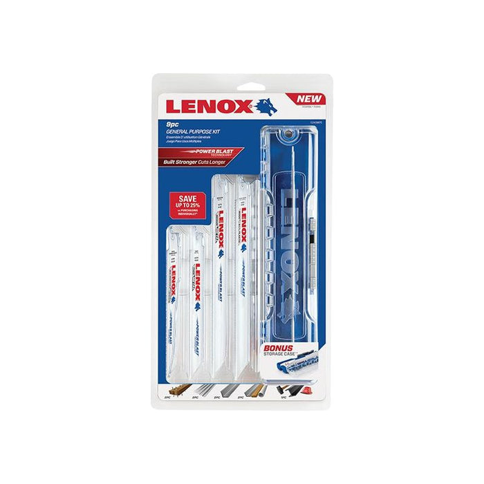 Lenox General-Purpose Reciprocating Saw Blade Kit, 9 Piece LENOX - Dynamic Drive