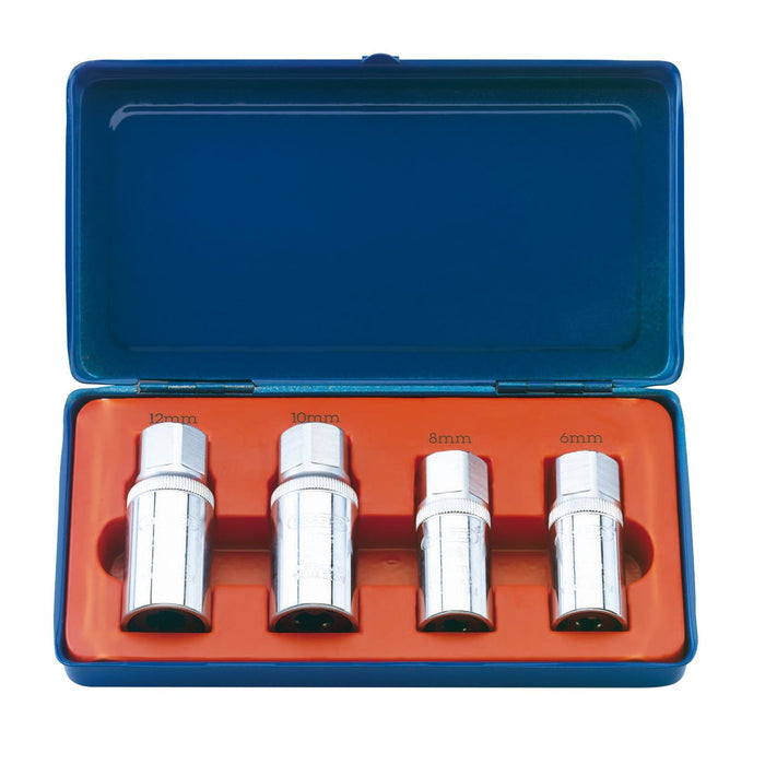 Draper Stud Extractor Set, 1/2" Sq. Dr. (4 Piece) 55641 Draper - Dynamic Drive