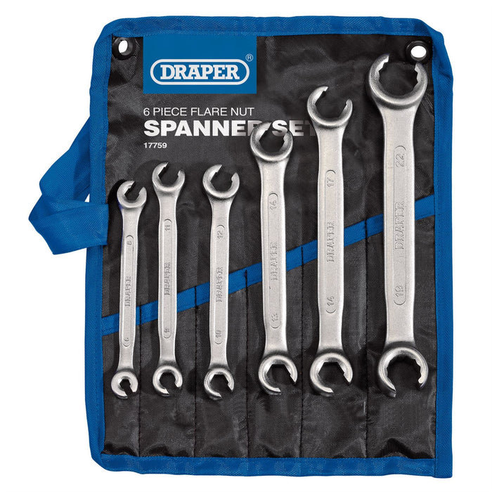 Draper Flare Nut Spanner Set (6 Piece) 17759 Draper - Dynamic Drive