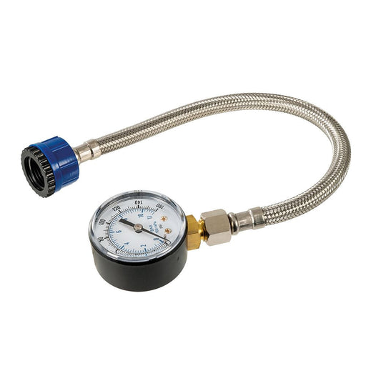 Silverline Mains Water Pressure Test Gauge 0-11bar (0-160psi) Silverline - Dynamic Drive