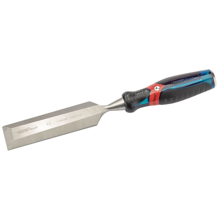 Draper Soft Grip Pound Thru Bevel Edge Wood Chisel, 38 x 140mm 24411 Draper - Dynamic Drive