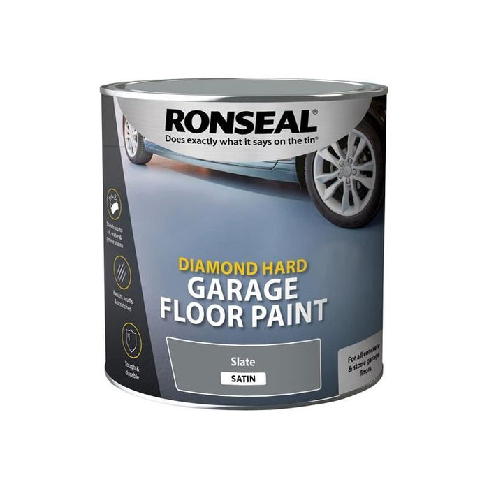 Ronseal Diamond Hard Garage Floor Paint Slate 2.5 litre Ronseal - Dynamic Drive