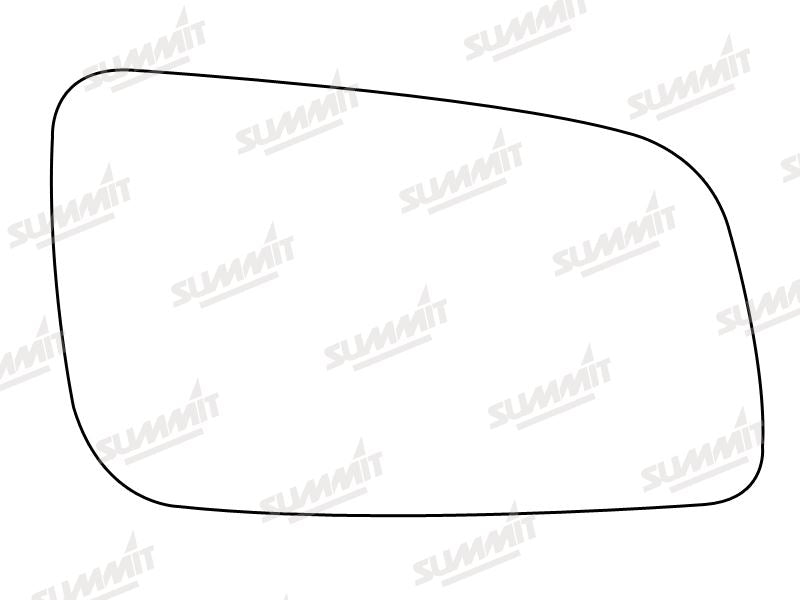 Summit Non-Heated Base Plate With Standard Mirror Glass fits Vauxhall Astra 98 on RHS Summit - Dynamic Drive