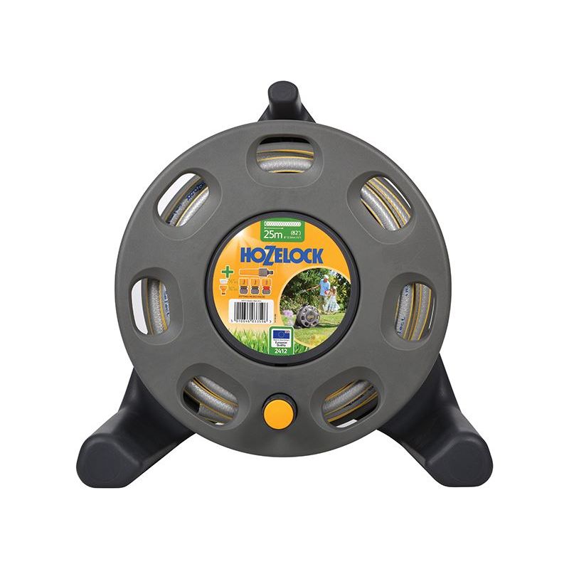 Hozelock 2412 30m Freestanding Compact Hose Reel + 25m of 12.5mm Hose Hozelock - Dynamic Drive