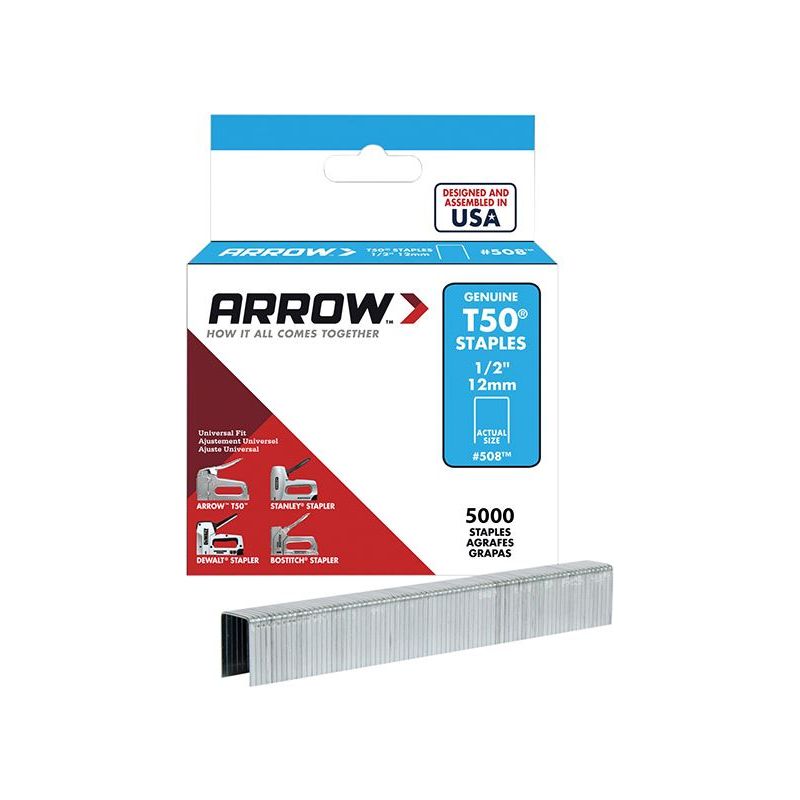 Arrow T50 Staples 12mm (1/2in) (Bulk Pack 5000) Arrow - Dynamic Drive