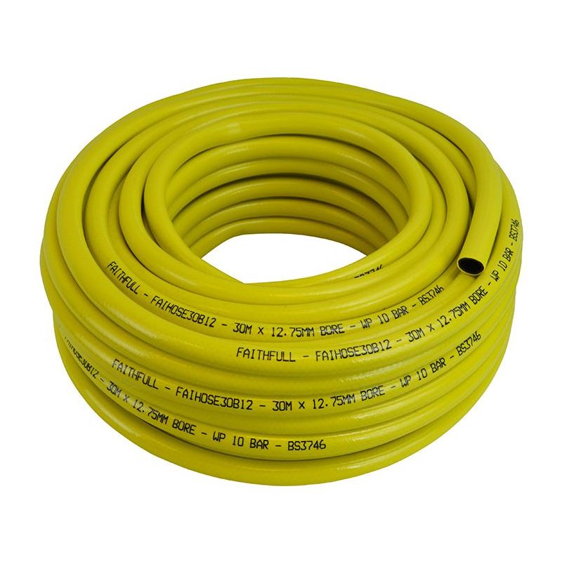 Faithfull Heavy-Duty Reinforced Builder's Hose 30m 12.5mm (1/2in) Diameter Faithfull - Dynamic Drive