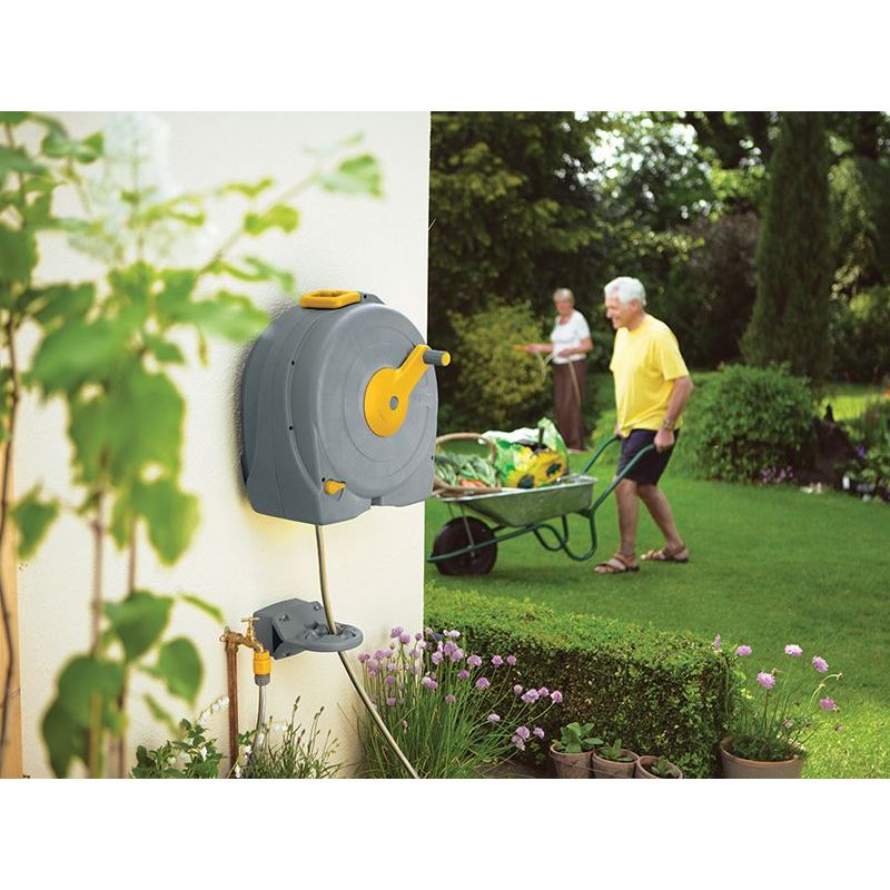 Hozelock 2496 Wall Mounted 40m Fast Reel + 40m of 12.5mm Hose Hozelock - Dynamic Drive