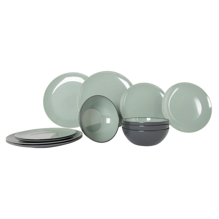 Gimex Vivid Line Tableware Green 12 Pieces Gimex - Dynamic Drive