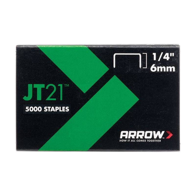 Arrow JT21 T27 Staples 6mm (1/4in) (Box 5000) Arrow - Dynamic Drive