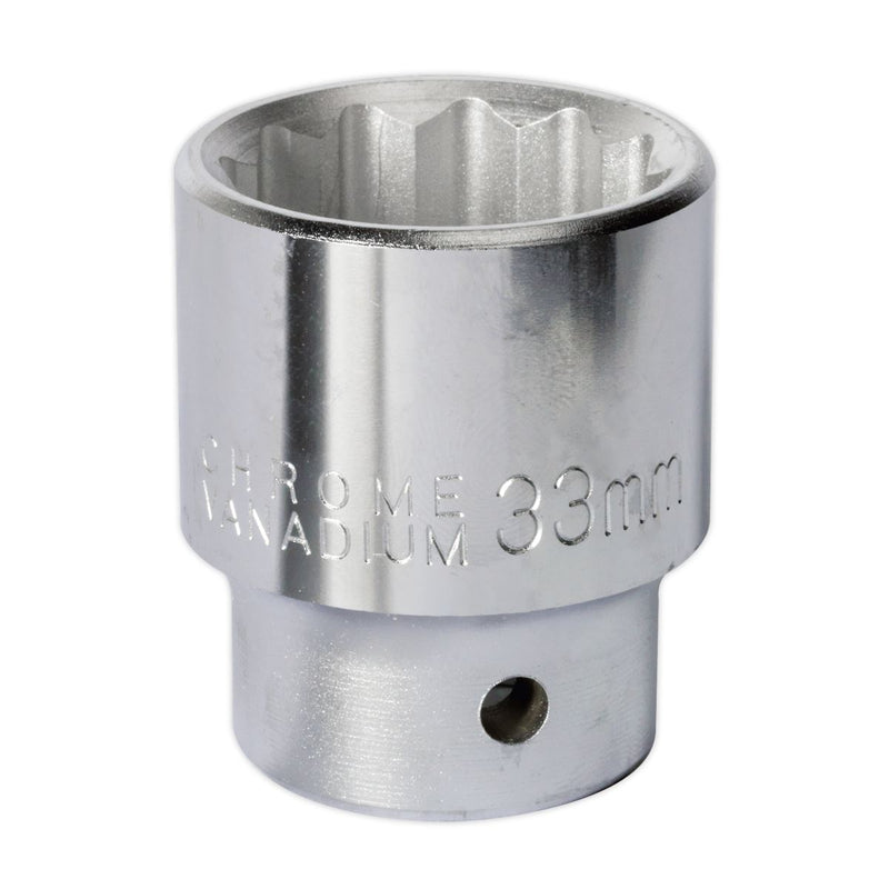 Sealey WallDrive Socket 33mm 3/4"Sq Drive S34/33 Sealey - Dynamic Drive