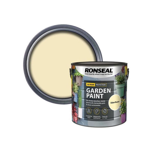 Ronseal Garden Paint Elderflower 2.5 litre Ronseal - Dynamic Drive