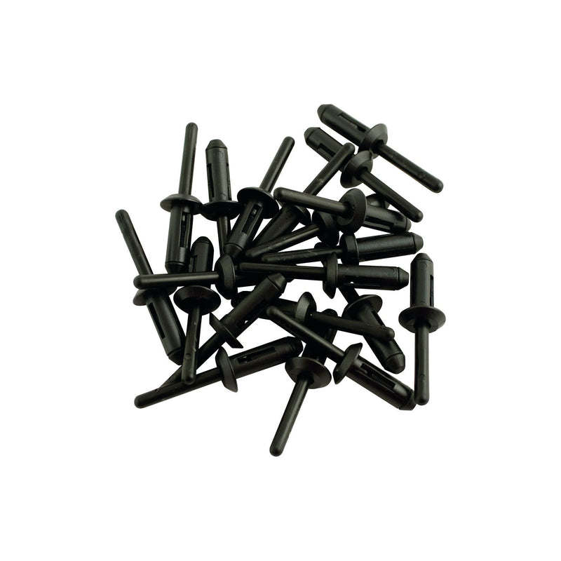 Laser Plastic Rivets 6.6mm x 17.2mm 20pc 3484 Laser - Dynamic Drive
