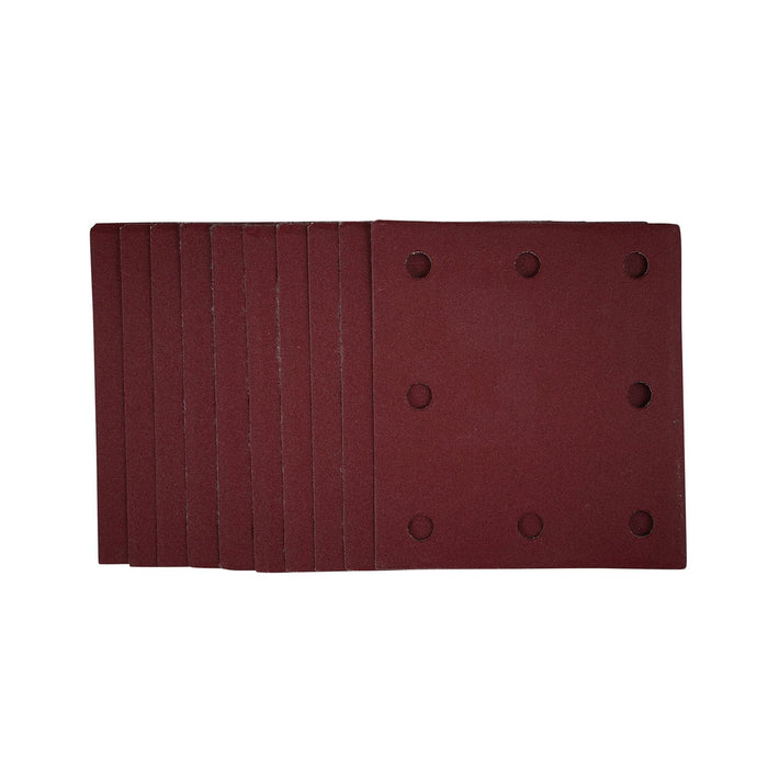Draper 1/4 Sanding Sheets with Hook and Loop, 115 x 105mm, 240 Grit (Pack of 10) Draper - Dynamic Drive