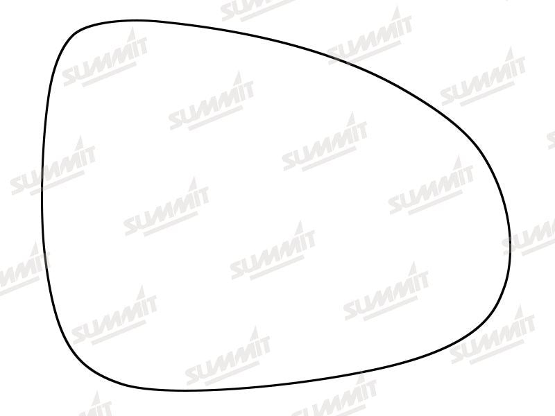 Summit Stick-On Standard Mirror Glass fits VW Touareg 13 on RHS Summit - Dynamic Drive