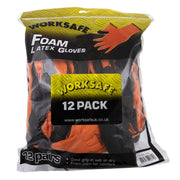 Worksafe Worksafe Foam Latex Gloves, X-Large - Pack of 12 Pairs 9140XL/12 Worksafe - Dynamic Drive