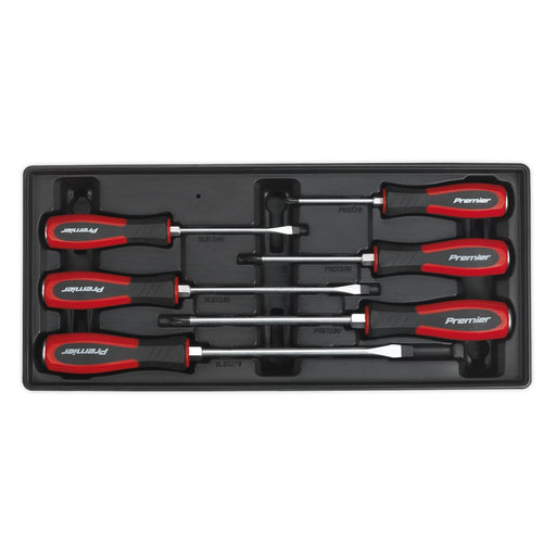 Sealey Tool Tray with Hammer-Thru Screwdriver Set 6pc TBT29 Sealey - Dynamic Drive