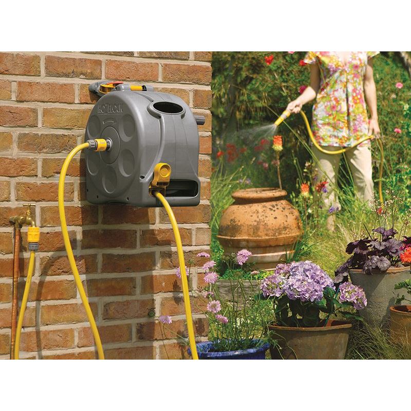 Hozelock 2415 25m 2-in-1 Compact Hose Reel + 25m of Starter Hose Hozelock - Dynamic Drive