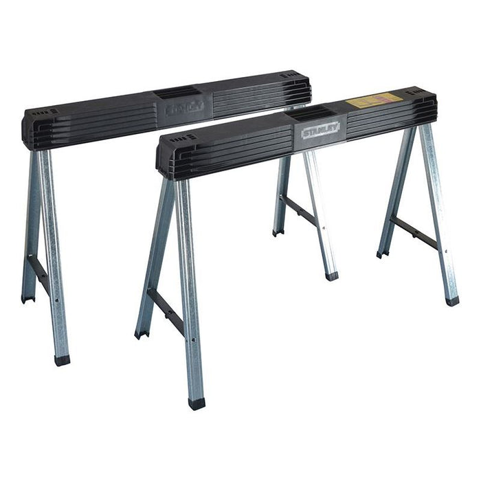 Stanley® Hand Tools Folding Metal Leg Sawhorses (Twin Pack) STANLEY® Hand Tools - Dynamic Drive