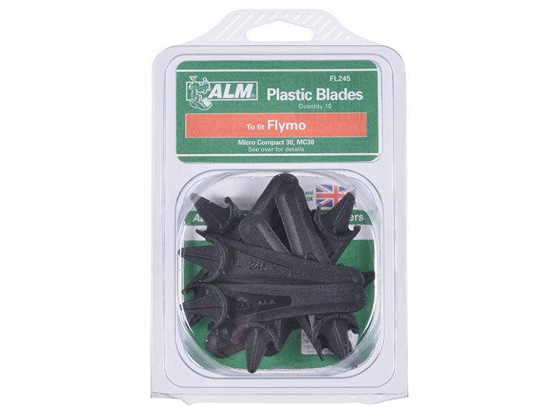 Alm Manufacturing FL245 Plastic Blades Half Moon Mounting to Suit Flymo ALM Manufacturing - Dynamic Drive