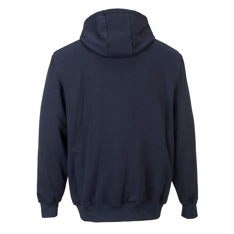 Portwest Fr Zip Front Hooded Sweatshirt M Portwest - Dynamic Drive