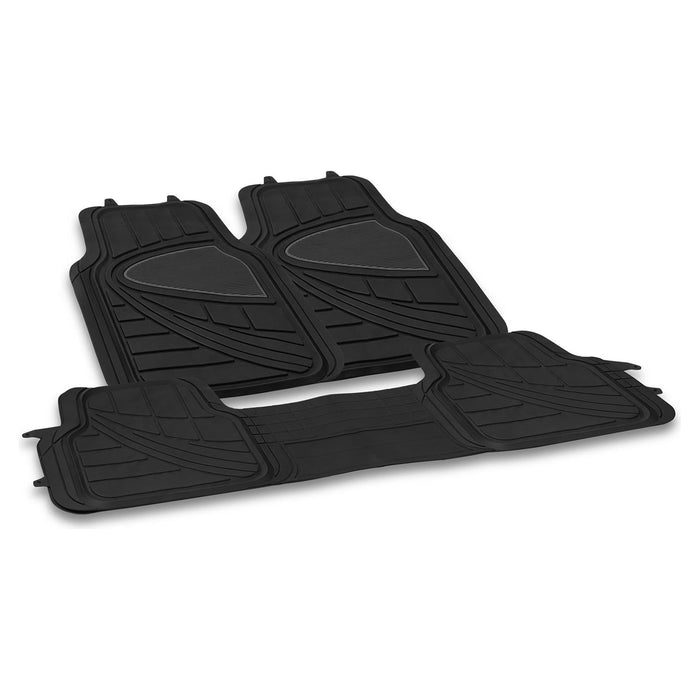 Streetwize Universal Rubber Mat Set - Luxury (With Full Cross Rear) - 4 Piece Streetwize - Dynamic Drive
