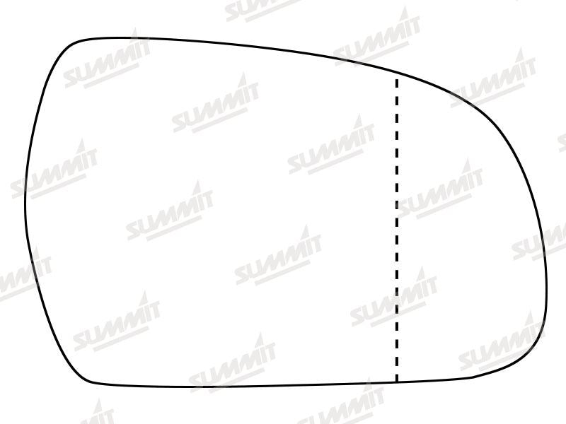 Summit Heated Backing Plate with Standard Glass fits Audi A5 11-16 RHS Summit - Dynamic Drive
