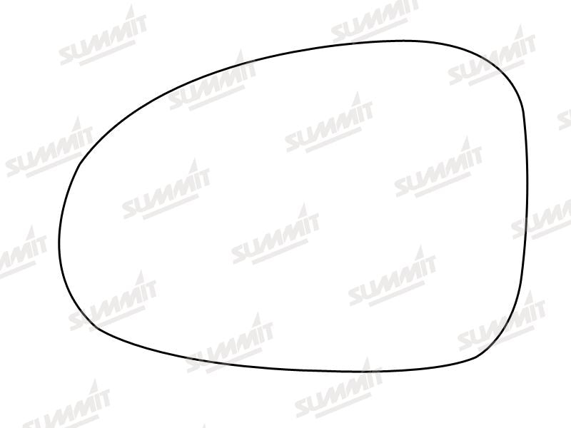 Summit Stick-On Standard Mirror Glass fits Daewoo Matiz LHS Summit - Dynamic Drive