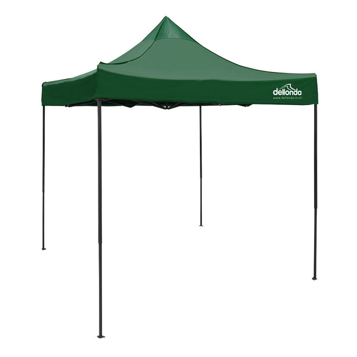 Dellonda 2x2m Pop-Up Gazebo Heavy Duty with Carry Bag - Dark Green Dellonda - Dynamic Drive