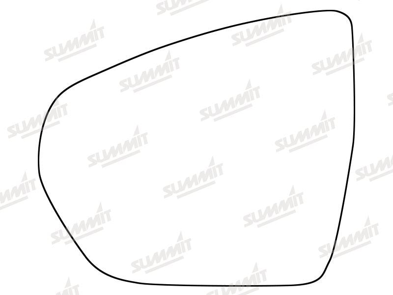 Summit Heated Base Plate With Standard Mirror Glass fits Vauxhall Grandland X 18 on LHS Summit - Dynamic Drive