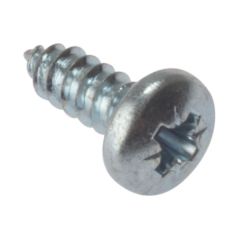 Forgefix Self-Tapping Screw Pozi Compatible Pan Head ZP 1.1/2in x 10 Box 200 ForgeFix - Dynamic Drive