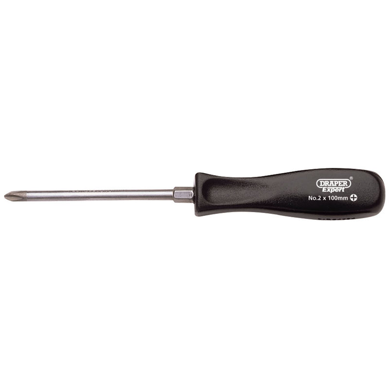 Draper Cross Slot Mechanic's Screwdriver, No.2 x 100mm 19533 Draper - Dynamic Drive