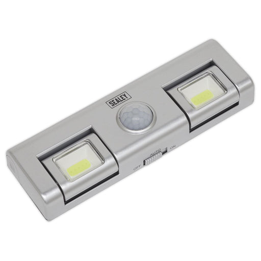 Sealey Auto Light 1W COB LED with PIR Sensor 3 x AA Cell GL93 Sealey - Dynamic Drive