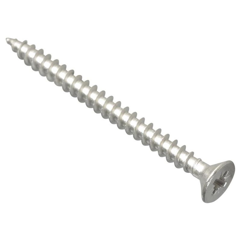 Forgefix Multi-Purpose Pozi Compatible Screw CSK ST S/Steel 5.0 x 60mm Box 100 ForgeFix - Dynamic Drive