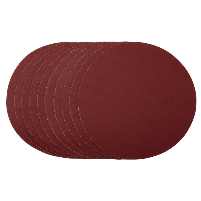 Draper Sanding Discs, 180mm, Hook & Loop, 240 Grit, (Pack of 10) 56182 Draper - Dynamic Drive