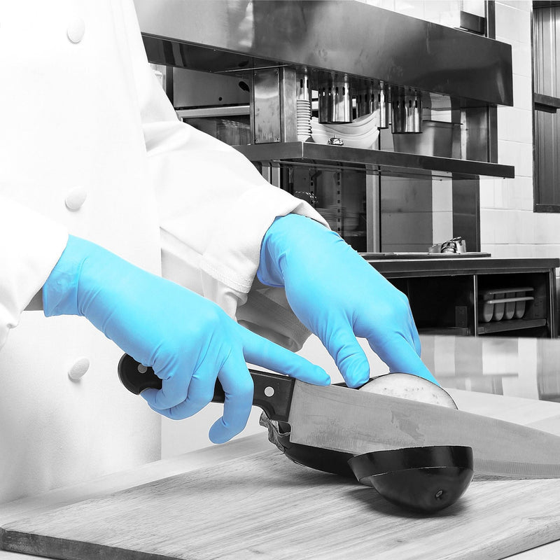 5x Bodyguards GL895 Powder Free Blue Nitrile Disposable Gloves Large Box of 100 Bodyguard - Dynamic Drive