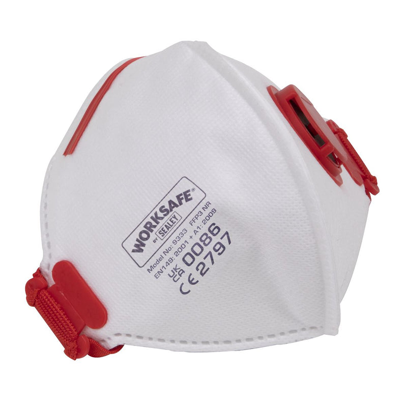 Worksafe Worksafe Valved Fold Flat Mask FFP3 - Pack of 10 9333/10 Worksafe - Dynamic Drive