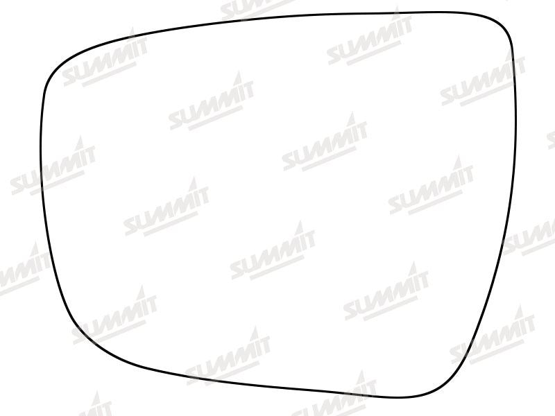 Summit Heated Base Plate With Standard Mirror Glass fits Nissan Qashqai 14 on LHS Summit - Dynamic Drive