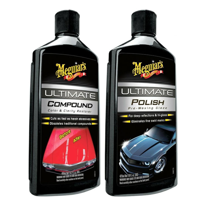 Meguiar's Ultimate Compound G17216EU & Ultimate Polish G19216EU Car Care Bundle Meguiars - Bars 4 Cars