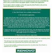 Renovo Soft Top Ultra Proofer Treatment Waterproofs Convertible Cabriolet 500ml Renovo - Dynamic Drive