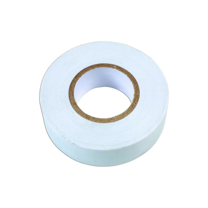 Tool Connection White PVC Insulation Tape 19mm x 20m 10pc 30381 Tool Connection - Dynamic Drive