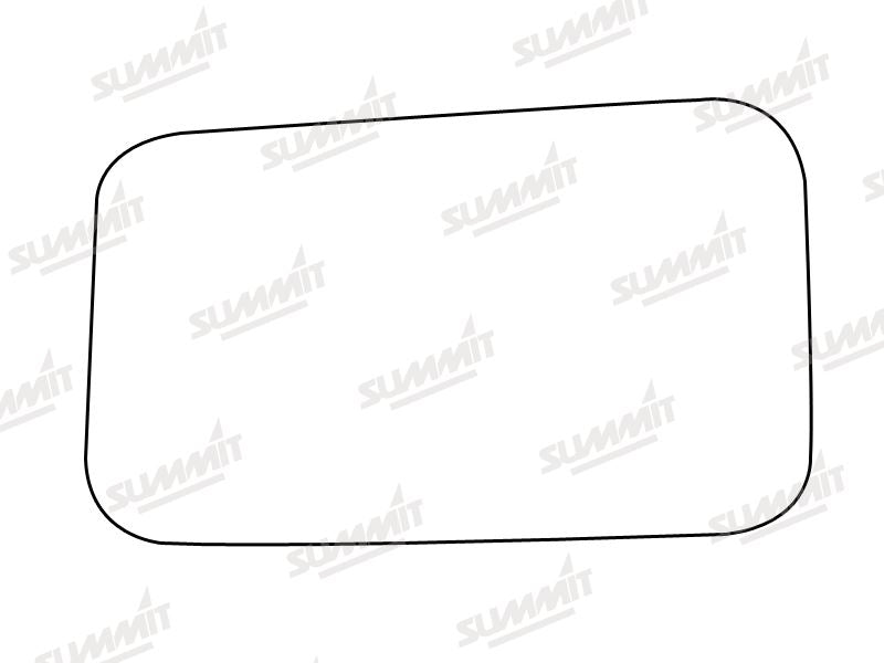 Summit Stick-On Standard Mirror Glass fits Seat Ibiza LHS Summit - Dynamic Drive