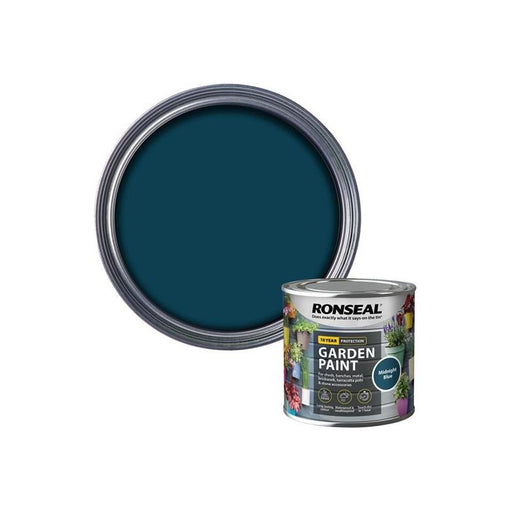 Ronseal Garden Paint Midnight Blue 250ml Ronseal - Dynamic Drive