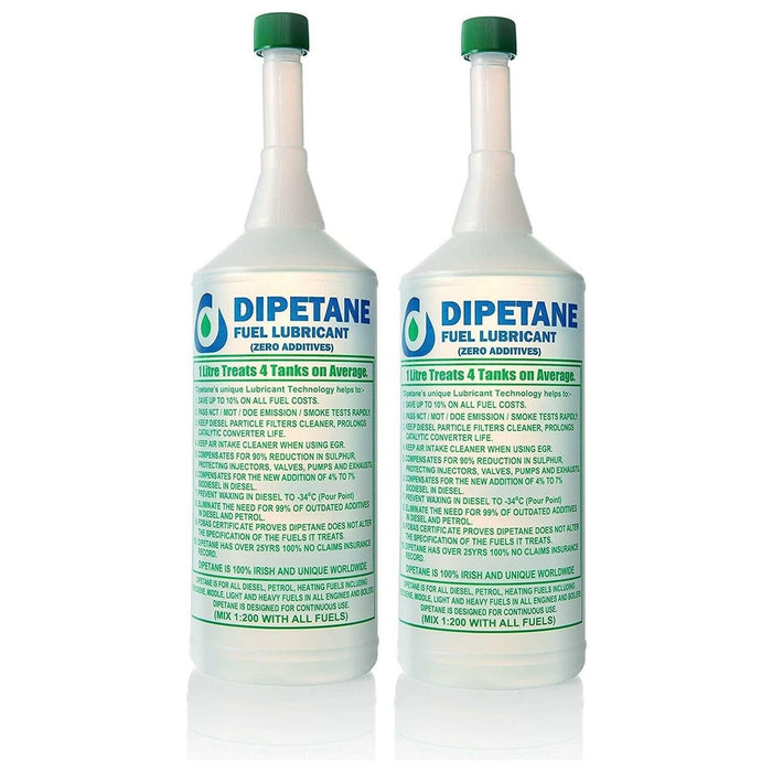 2x Dipetane 1L Fuel Treatment Reduce Emissions Injector DPF CAT EGR System Cleaner Dipetane - Dynamic Drive