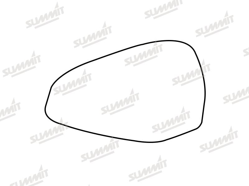 Summit Heated Base Plate With Blind Spot Mirror Glass fits Audi A4 15 to 17 LHS Summit - Dynamic Drive