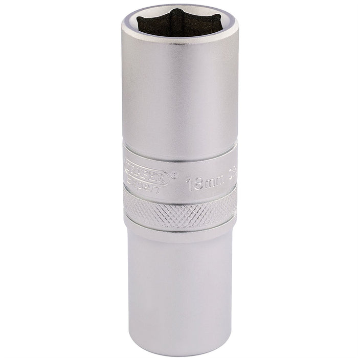 Draper 6 Point Metric Deep Socket, 1/2" Sq. Dr., 18mm 16650 Draper - Dynamic Drive