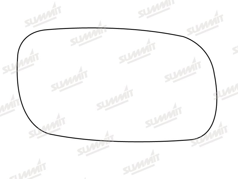 Summit Stick-On Aspheric Mirror Glass fits Vauxhall Astra 97 on RHS Summit - Dynamic Drive