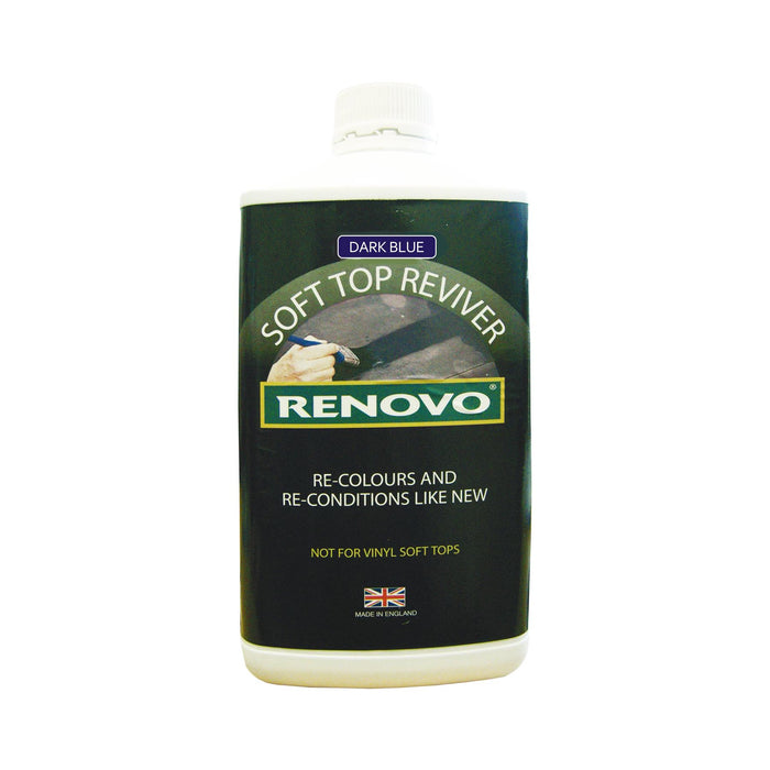 Renovo, Soft Top, Hood, "3 Part Reviver Kit", "DARK BLUE" inc Canvas Cleaner Renovo - Dynamic Drive